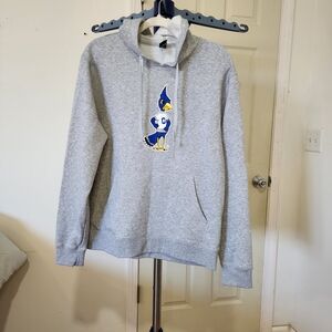 District Bluejays Hoodie With Drawstring Hood,kangaroo Front Pocket